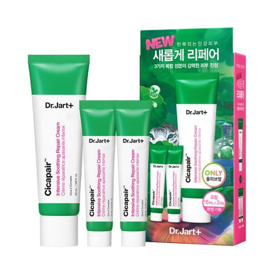 Dr.Jart+ Cicapair Intensive Soothing Repair Cream (50ml+15ml*2ea) Dr.Jart+ Skincare Set