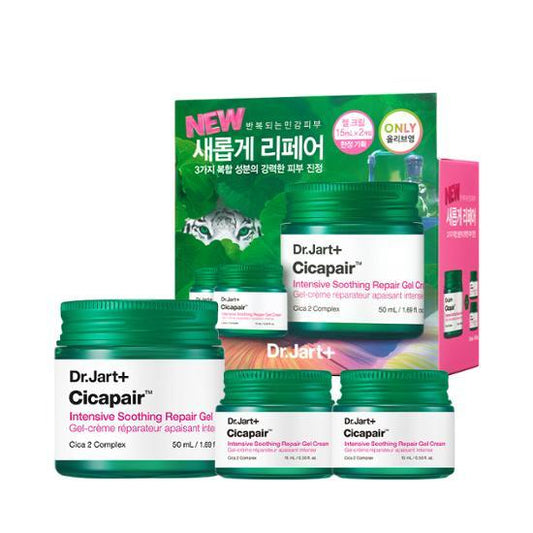 Dr.Jart+ Cicapair Intensive Soothing Repair Gel Cream (50ml+15ml*2ea) Dr.Jart+ Skincare Set