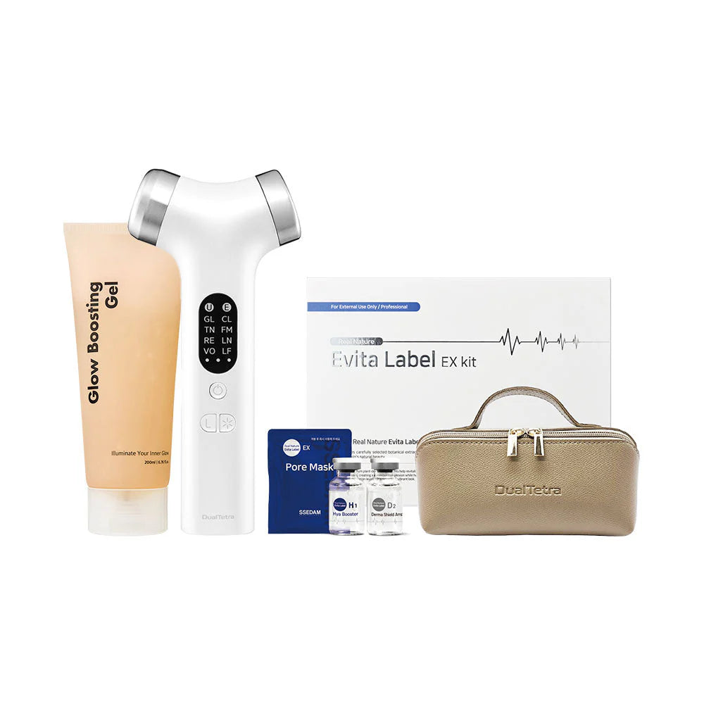 [DualTetra] Waterdrop Ultrasonic Beauty Device (Ampoule kit + Exclusive gel + Pouch)