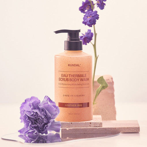 EAU THERMALE SPA SCRUB BODY WASH 500ml #LEATHER IRIS, KUNDAL-1
