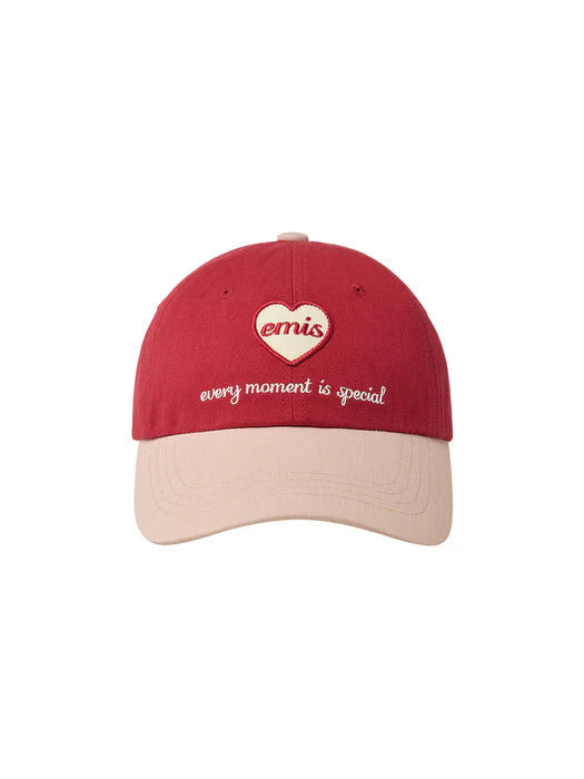 EMIS HEART WAPPEN TONE ON TONE BALL CAP-1