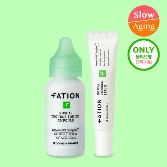 FATION NOSCA9 TROUBLE TONING AMPOULE 30ml (+SERUM 15ml) FATION Skincare Set