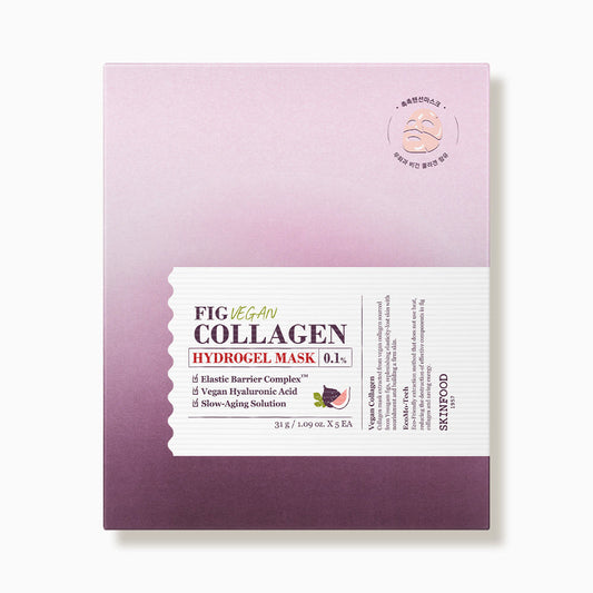 Fig Vegan Collagen Hydrogel Mask Sheet 31g X 5ea, SKINFOOD SKINFOOD Jelly Sheet Mask