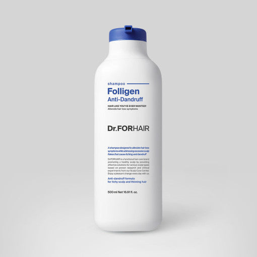 Folligen Anti-Dandruff Shampoo 500ml, Dr.FORHAIR Dr.FORHAIR Shampoo