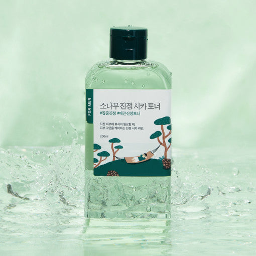 For Men Pine Calming Cica Toner 200ml, Round Lab Round Lab Toner for Men