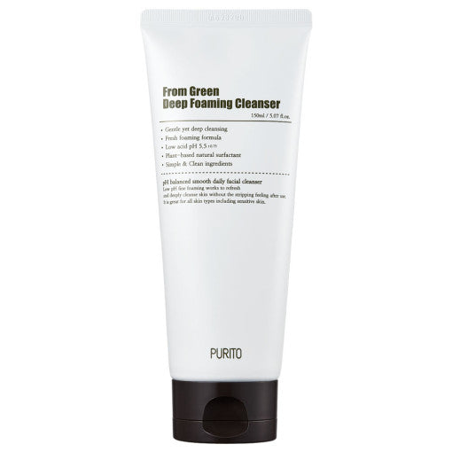 From Green Deep Foaming Cleanser 150ml, PURITO PURITO Cleansing Foam