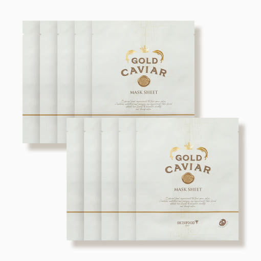 Gold Caviar EX Mask Sheet 25ml x 10ea, SKINFOOD SKINFOOD Sheet Mask