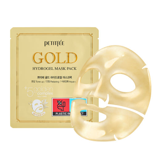 Gold Hydrogel Mask Pack 32g X 5ea, PETITFEE PETITFEE Jelly Sheet Mask