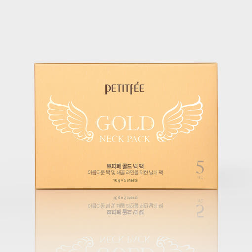 Gold Neck Pack 10g X 5ea, PETITFEE PETITFEE Neck Patch