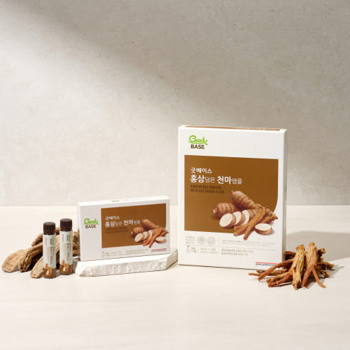 Goodbase Red Ginseng with Cheonma Ampoule 25ml*14ea, Jung Kwan Jang Jung Kwan Jang Red Ginseng
