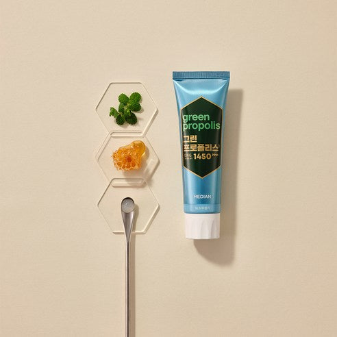 Green-Propolis Toothpaste Pure Mint 100g*3, MEDIAN MEDIAN Toothpaste
