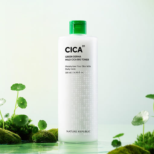 Green Derma Mild Cica Big Toner 500ml, NATURE REPUBLIC NATURE REPUBLIC Balancing Toner