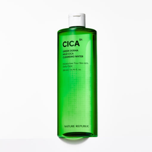 Green Derma Mild Cica Cleansing Water 500ml, NATURE REPUBLIC NATURE REPUBLIC Cleansing Water
