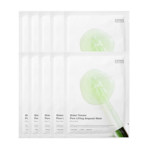 Green Tomato Pore Lifting Ampoule Mask 23ml X 10ea, SUNGBOON EDITOR SUNGBOON EDITOR Treatment Mask