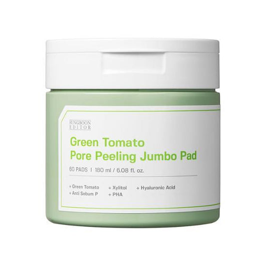 Green Tomato Pore Peeling Jumbo Pad 180ml/60pads, SUNGBOON EDITOR SUNGBOON EDITOR Toner Pad