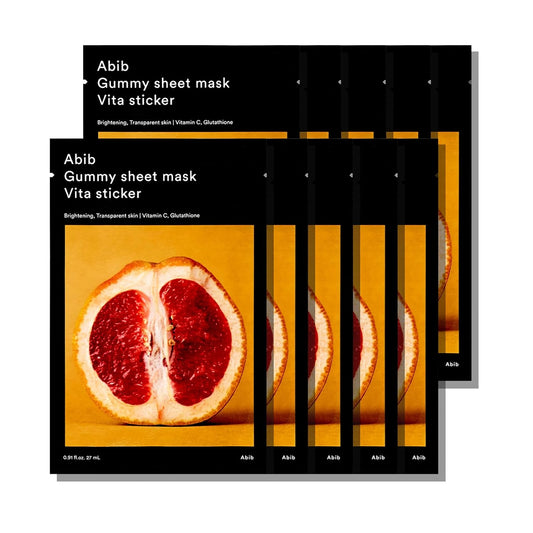 Gummy Sheet Mask Vita Sticker 27ml X 10ea, Abib Abib Sheet Mask