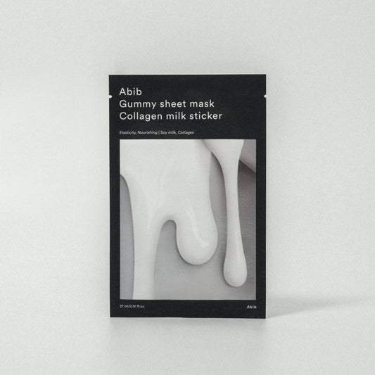 Gummy sheet mask Collagen milk sticker 27ml, Abib Abib Facial Mask