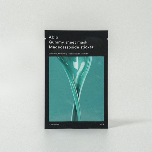 Gummy sheet mask Madecassoside sticker 27ml, Abib Abib Facial Mask