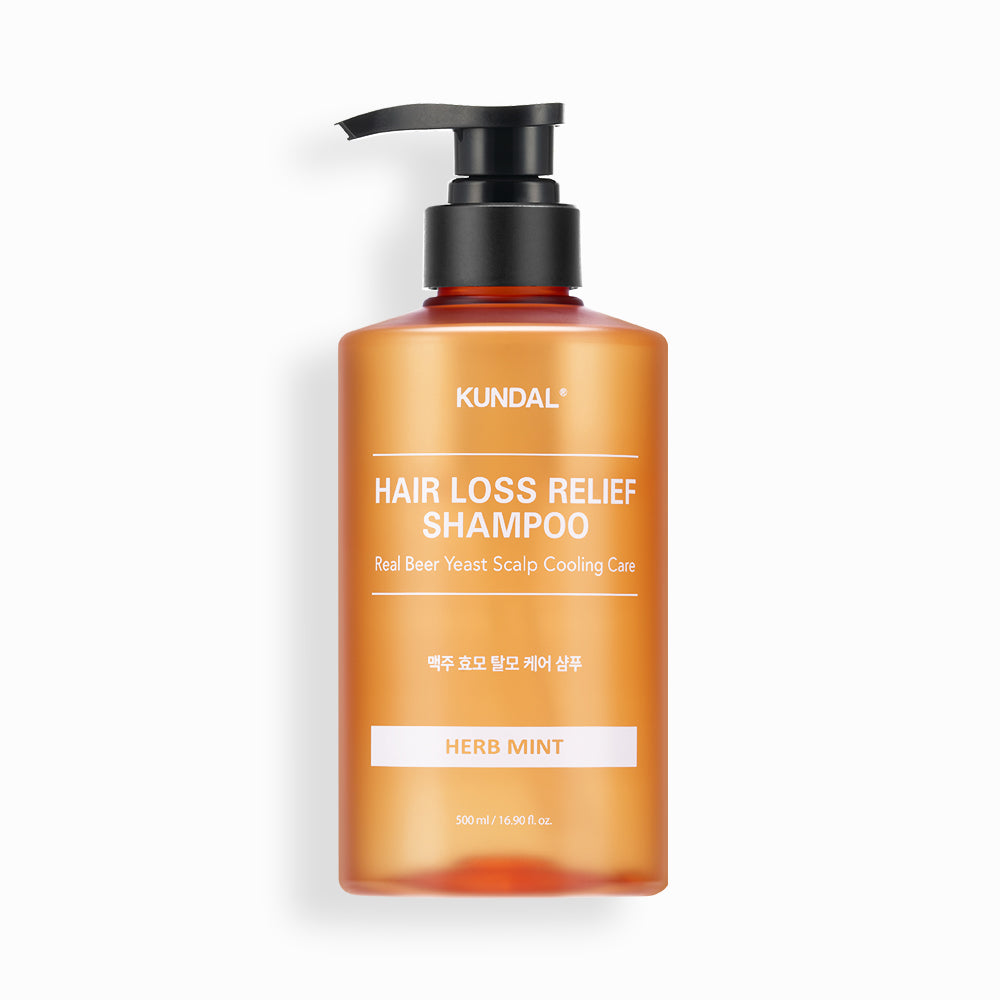 HAIR LOSS RELIEF SHAMPOO Real Beer Yeast Scalp Cooling Care 500ml, KUNDAL KUNDAL Shampoo