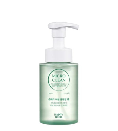[HAPPY BATH] Micro Clean Soapberry Bubble Cleansing Foam 300ml HAPPY BATH Cleansing Foam