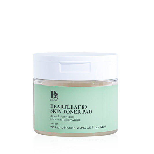 HEARTLEAF 80 SKIN TONER PAD 70pads, Benton Benton Toner Pad