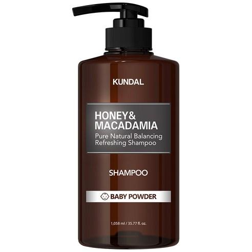 HONEY & MACADAMIA Natural Shampoo (Baby Powder) 1058ml, Kundal-1