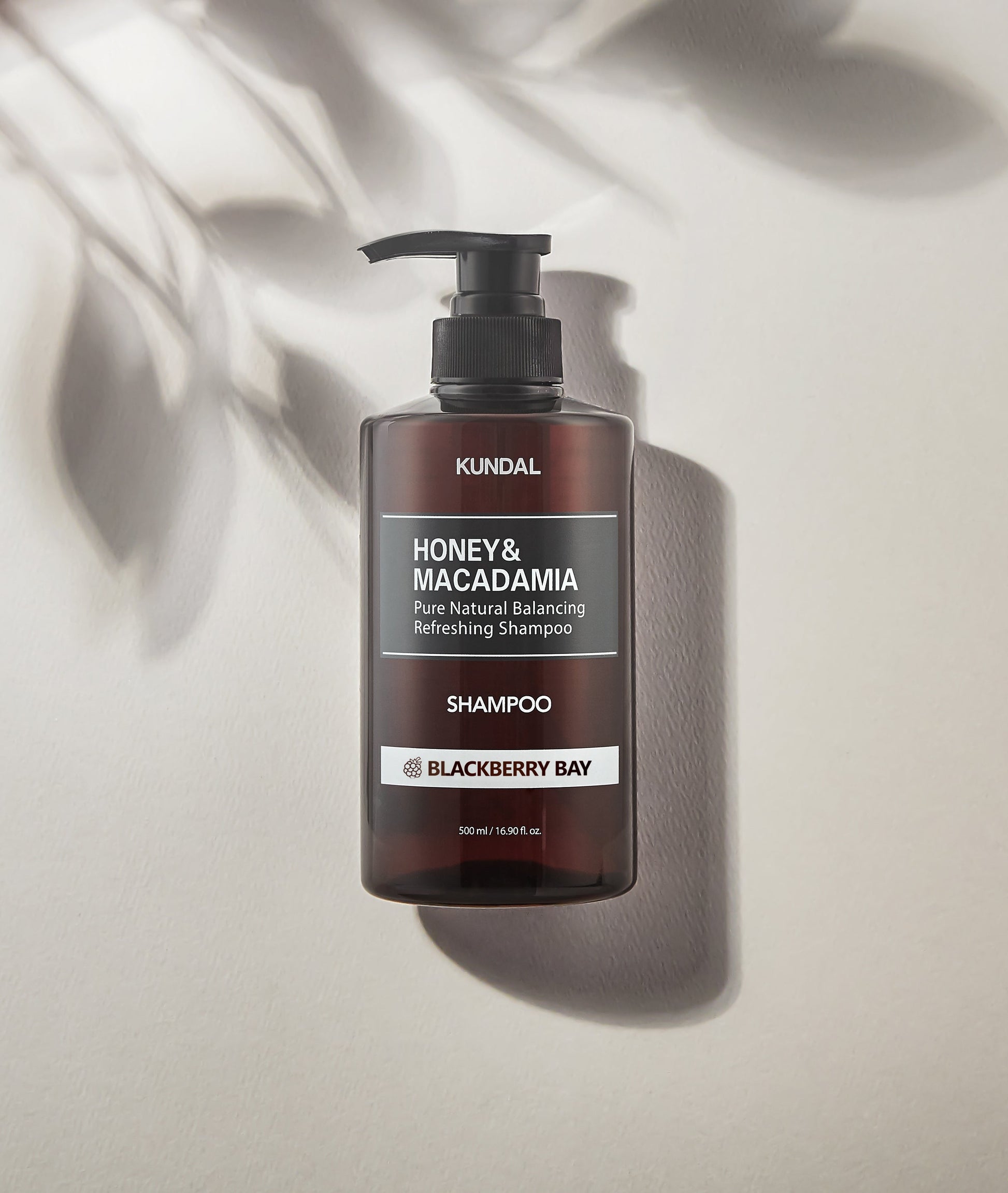 HONEY&MACADAMIA Pure Natural Balancing Refreshing Shampoo 500ml #BLACKBERRY BAY, KUNDAL-1