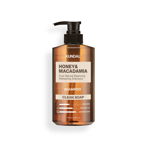 HONEY & MACADAMIA Pure Natural Balancing Refreshing Shampoo 500ml #CLEAN SOAP, KUNDAL