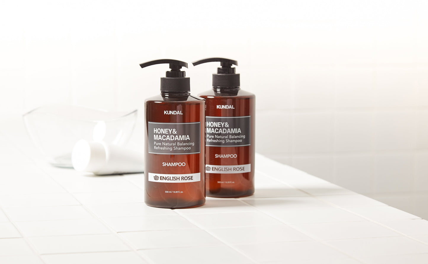 HONEY&MACADAMIA Pure Natural Balancing Refreshing Shampoo 500ml #ENGLISH ROSE, KUNDAL-1