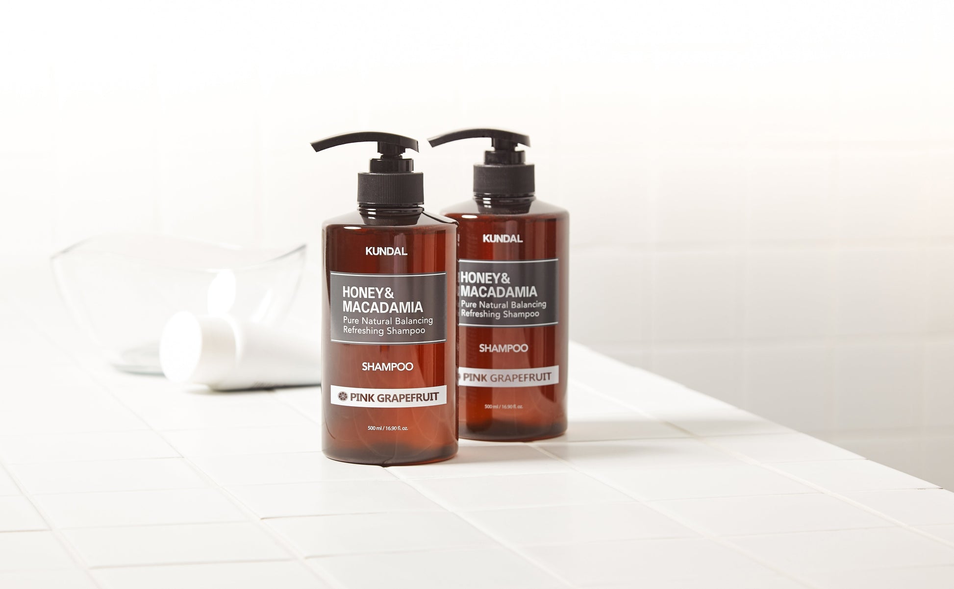 HONEY&MACADAMIA Pure Natural Balancing Refreshing Shampoo 500ml #PINK GRAPEFRUIT, KUNDAL-1