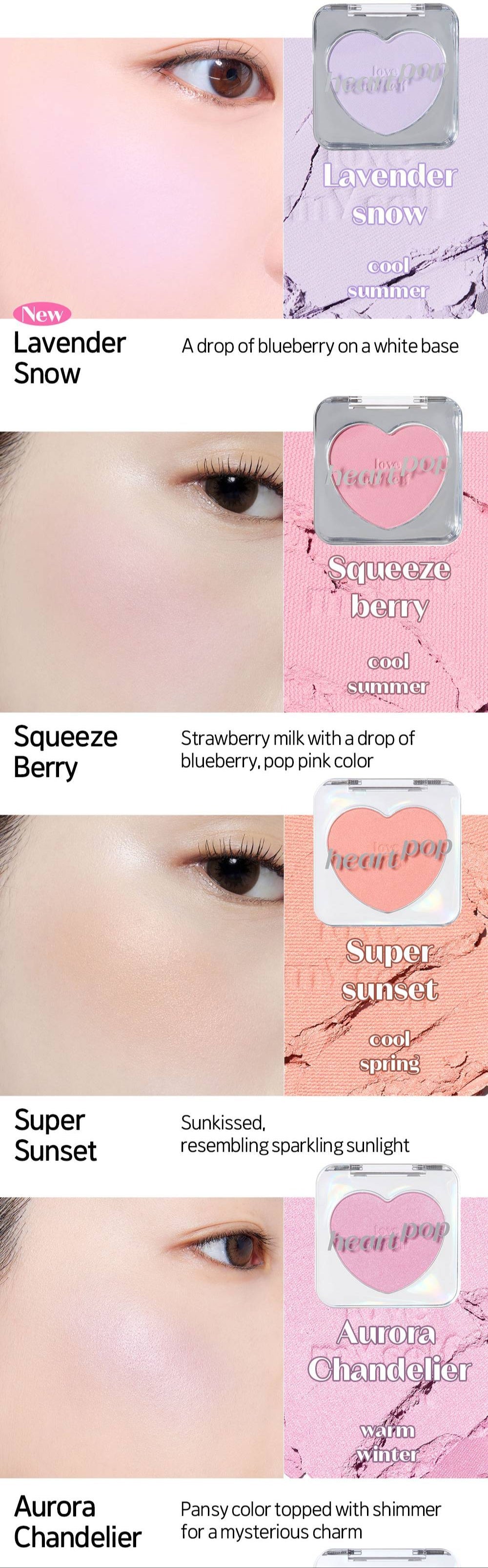 Heart Pop Blusher 4g, ETUDE ETUDE Face Blusher