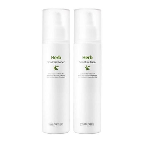 Herb Snail Basic Set Skin Toner + Emulsion, Swanicoco swanicoco Hydrating Toner