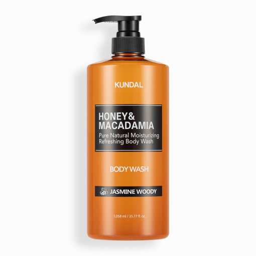Honey & Macadamia Pure Natural Moisturizing Refreshing Body Wash 1058ml #JASMINE WOODY, KUNDAL-1