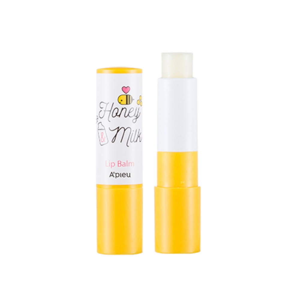 Honey & Milk Lip Balm 3.3g, A'pieu A'pieu Lip Balm
