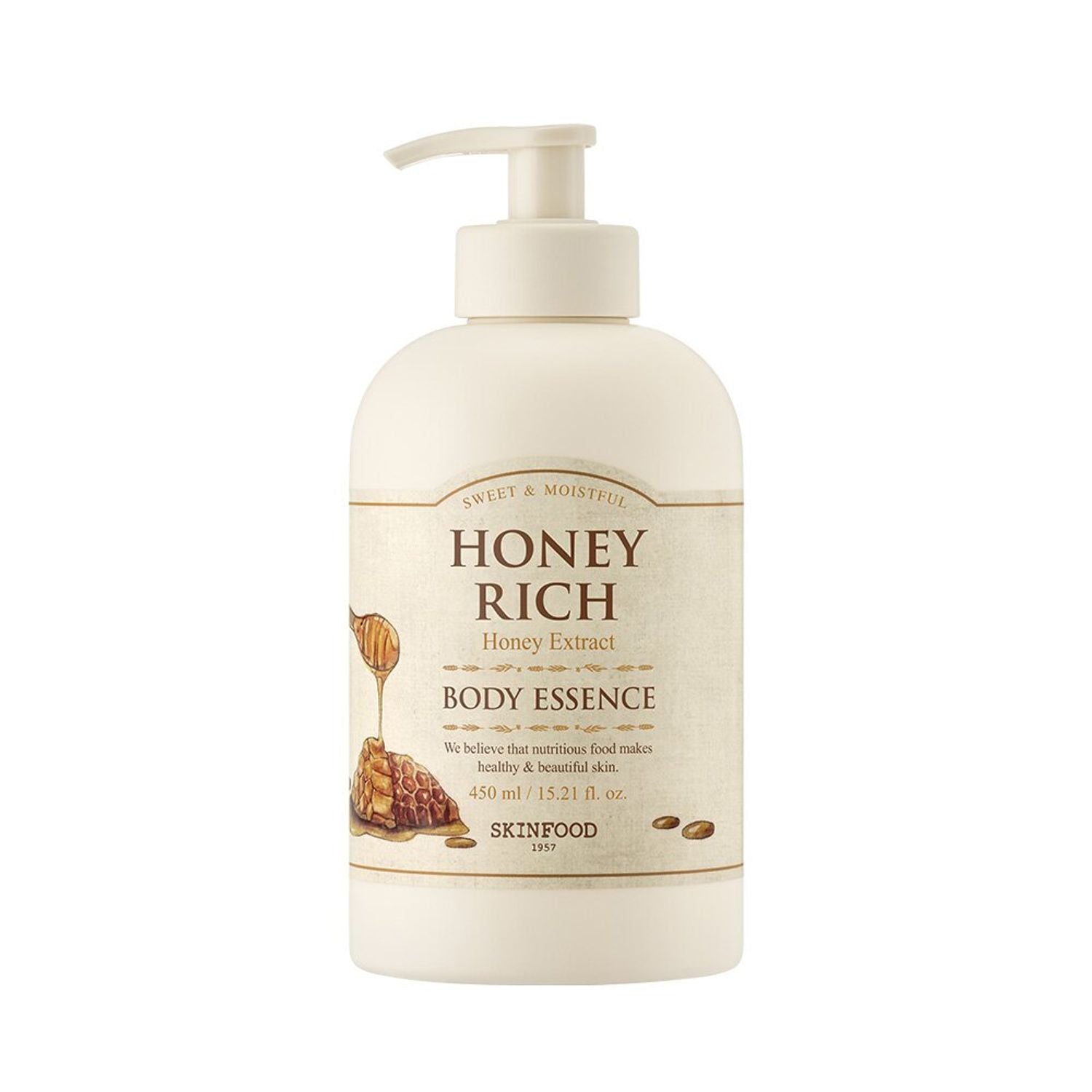 Honey Rich Body Essence 450ml, SKINFOOD SKINFOOD Body Lotion