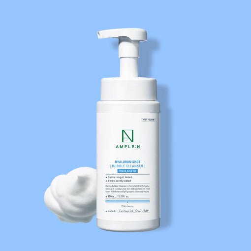 Hyalruon Shot Bubble Cleanser 450ml, AMPLE:N AMPLE:N Cleansing Milk & Gel
