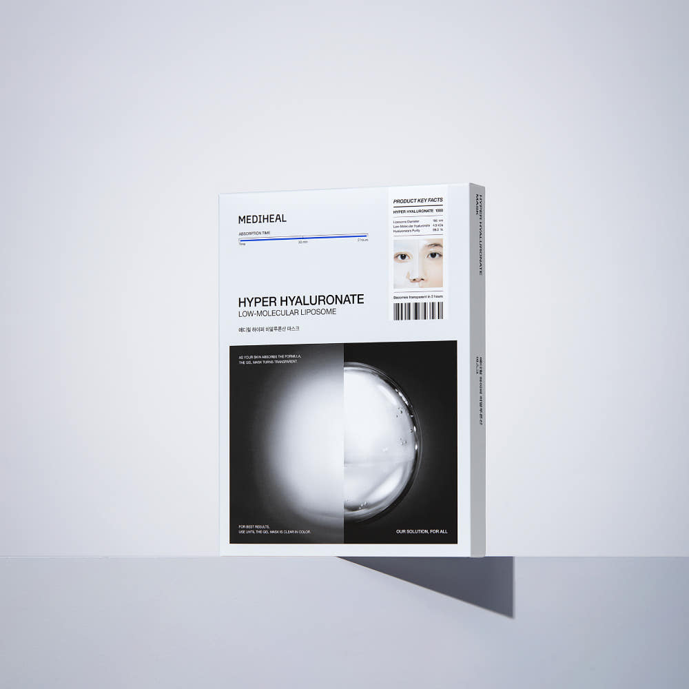 Hyper Hyaluronate Gel Mask 34g X 10ea, MEDIHEAL MEDIHEAL Jelly Sheet Mask