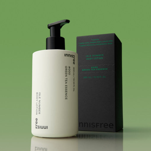 Isle Number Body Lotion 300ml #Green Tea Essence, innisfree
