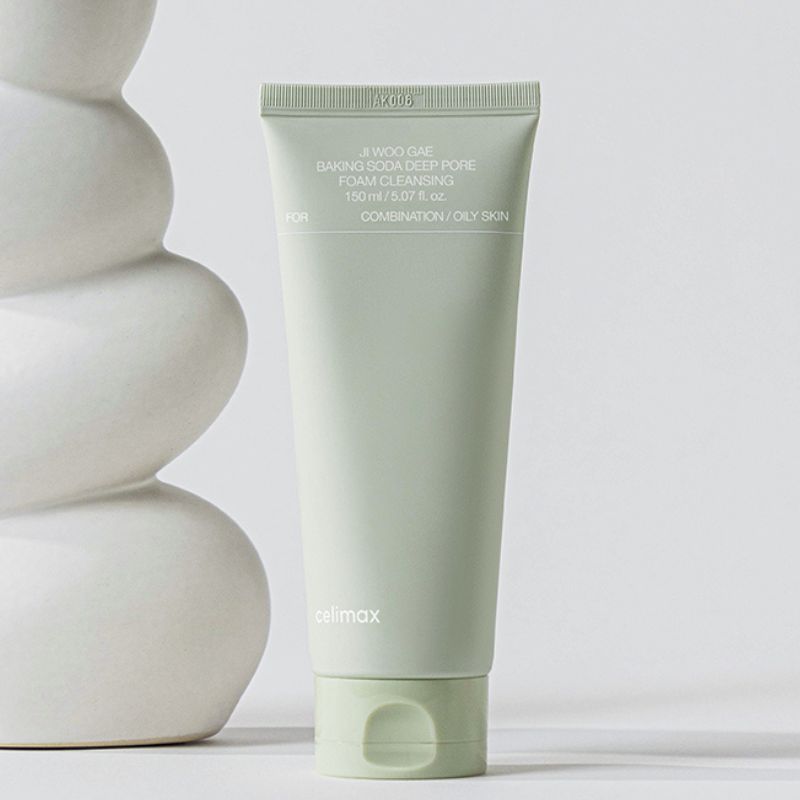 JI WOO GAE Baking Soda Deep Foam Pore Cleansing 150ml, celimax celimax Cleansing Foam