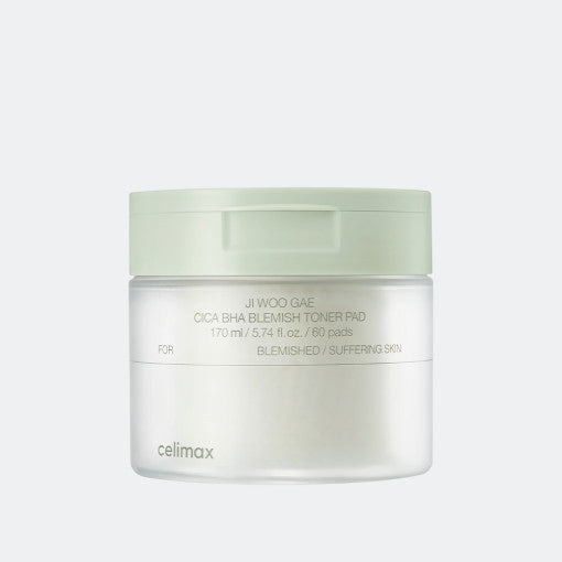 JI WOO GAE Cica BHA Blemish Toner Pad 60Pads, celimax celimax Balancing Toner
