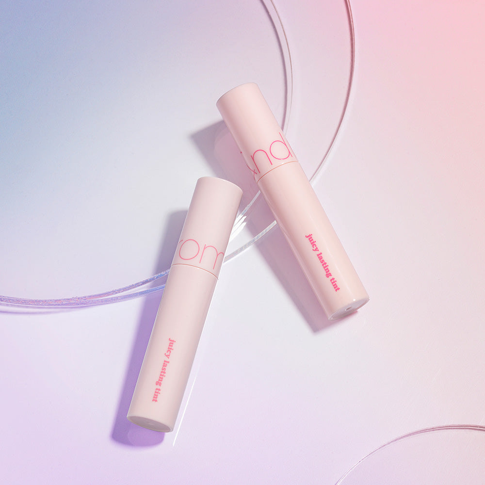 JUICY LASTING TINT 26 Very Berry Pink 27 Pink Popsicle, rom&nd rom&nd LIP TINT