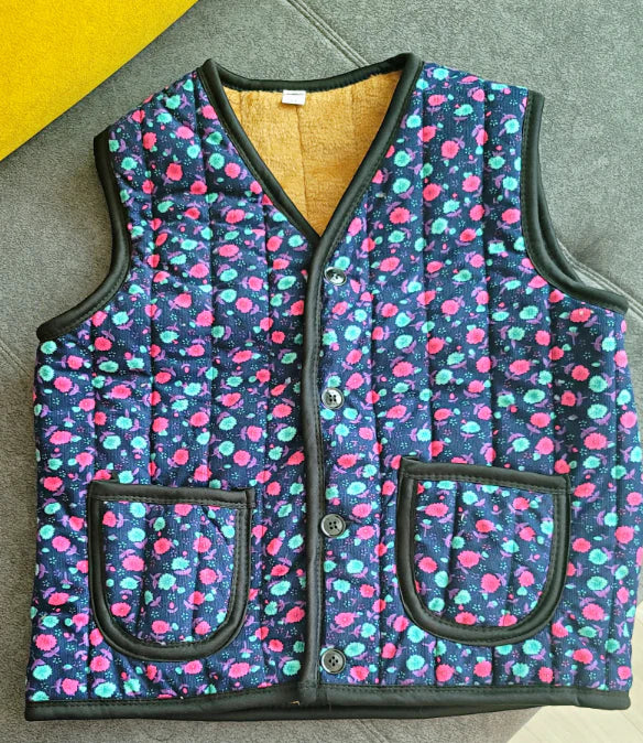 K-Idol Trend Quilted Vest – Korean Hot Item (Retro Kimgang Style) ANGEL GUARD Vest