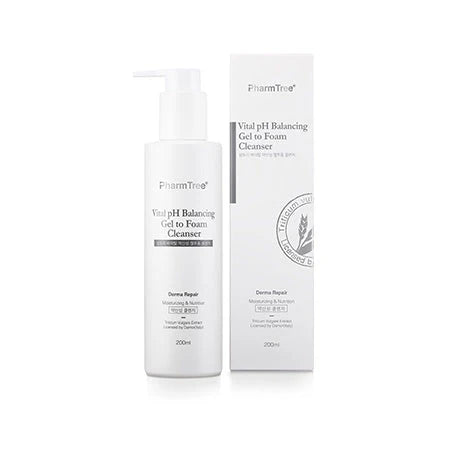 [K-Pharmacy Item] PharmTree VITAL pH BALANCING GEL TO FOAM CLEANSER 200ml PharmTree Cleansing Foam