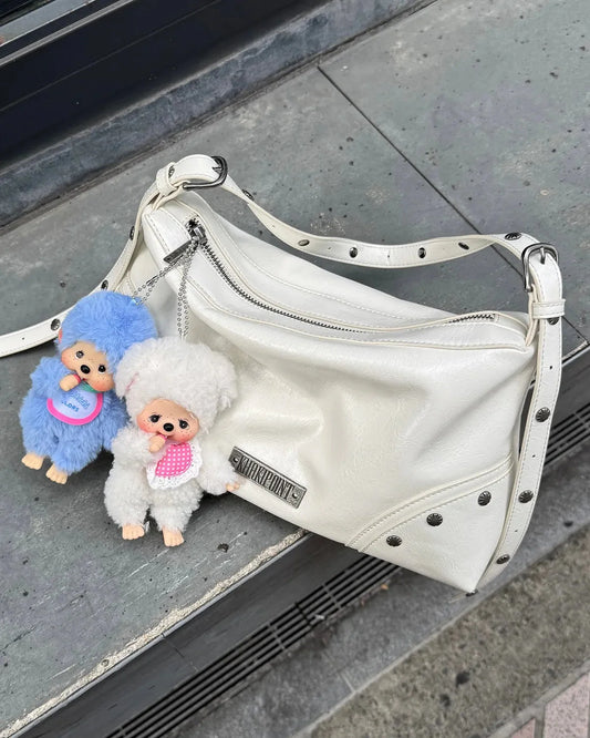KHAKIPOINT Stud Shoulder Bag