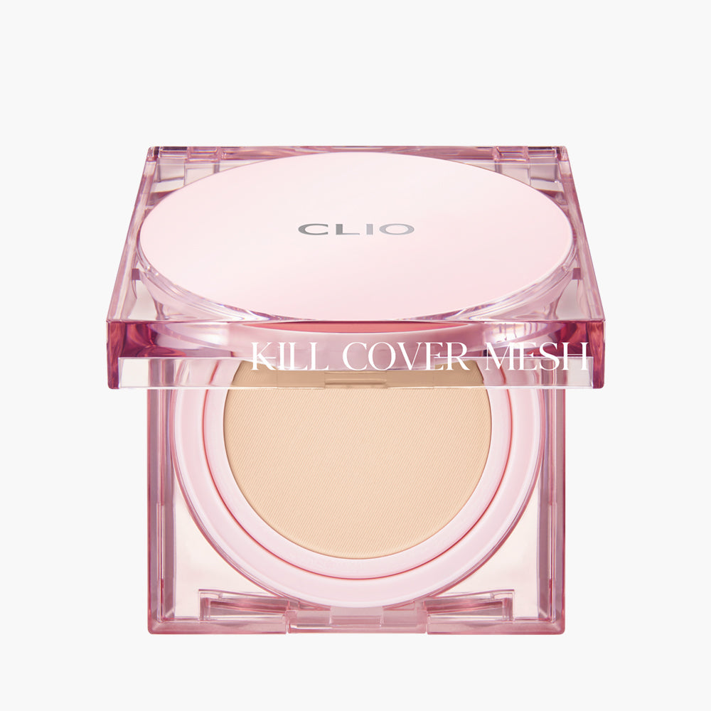 Kill Cover Mesh Glow Cushion Set (+Refill) 15g X 2ea (3 Colors), Clio Clio Cushion Foundation