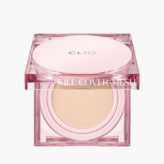 Kill Cover Mesh Glow Cushion Set (+Refill) 15g X 2ea (3 Colors), Clio Clio MAKEUP Cushion