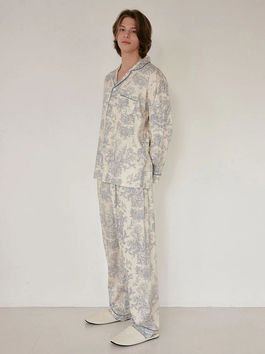 LUNALUZ MEN_Versailles modal cotton pajama set LUNALUZ Pajama Set