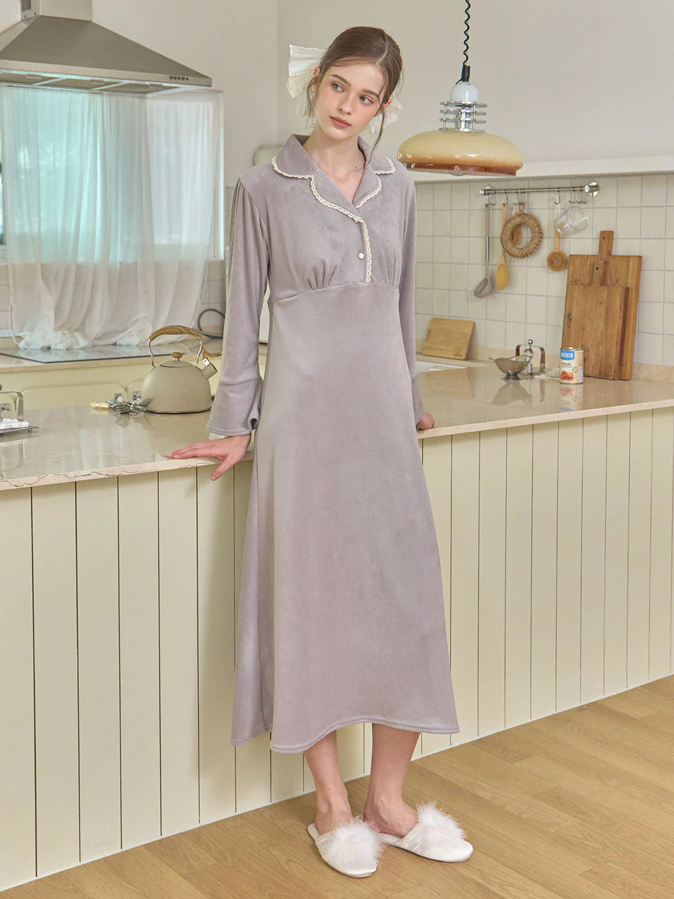 LUNALUZ WOMEN_Ronique Mink Spandex dress pajama