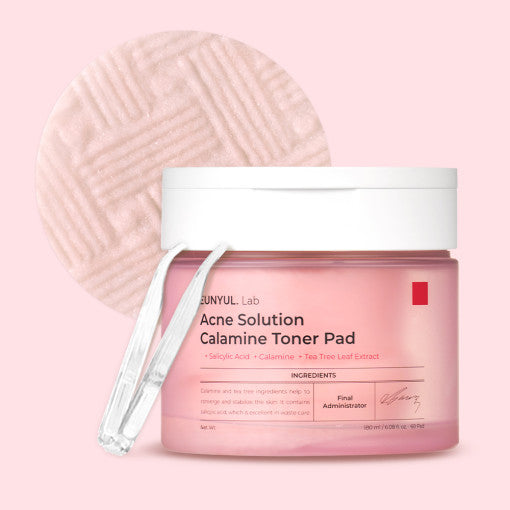 Lab Acne Solution Calamine Toner Pad 60ea/180ml, EUNYUL EUNYUL Toner Pad