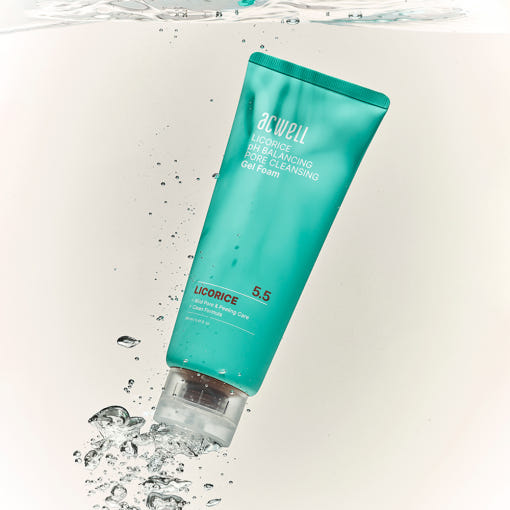 Licorice pH Balancing Pore Cleansing Gel Foam 160ml, acwell acwell Cleansing Foam